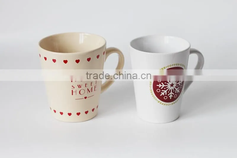 white blank ceramic cup