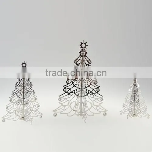 Hot Sale Silver Christmas Tree Hanging Ornament Stand with Crystals from Swarovski