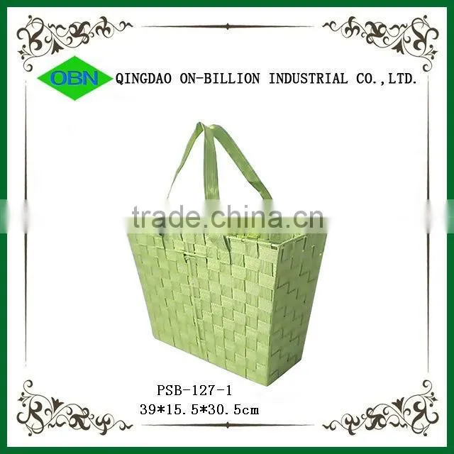 Colorful shopping bag woven basket weave bag basket bag