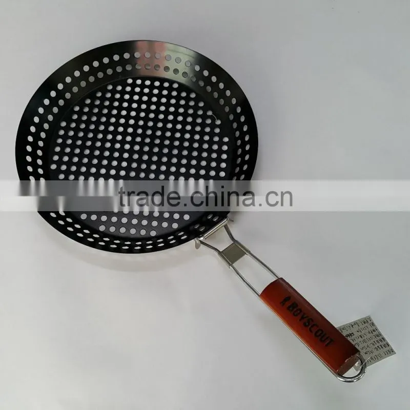 Non-stick iron square Grill bbq basket