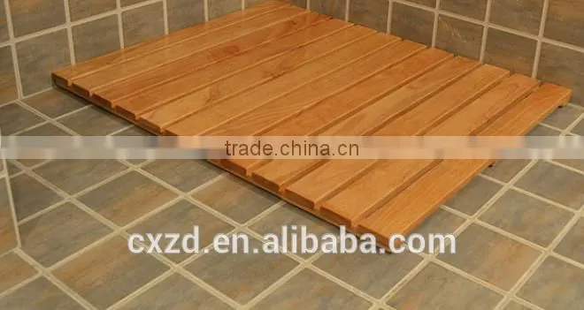The bathroom mat
