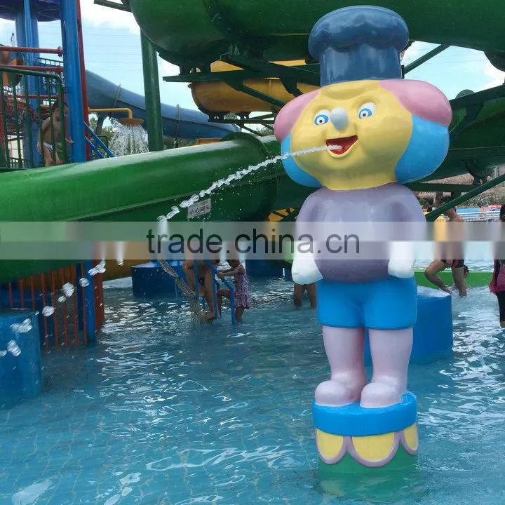 Outdoor cartoon statue for water playground park
