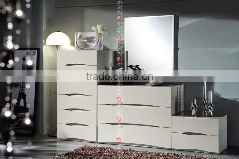 dresser mirror hardware / hand painted bedroom dressers / high gloss white dresser T-35