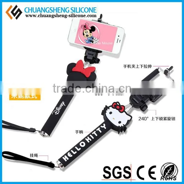 2016 most famous cartoon shaped cute bluetooth selfie for mobile phones