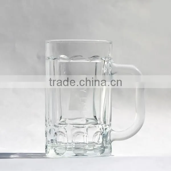Quality Straight Beautiful Printing Glass Beer Mugs