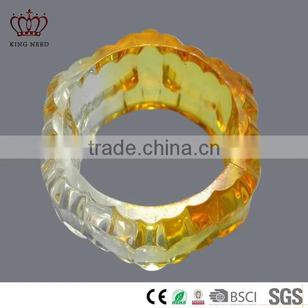 Acrylic crystal heart shape candle holders for Valentine's Day decoration