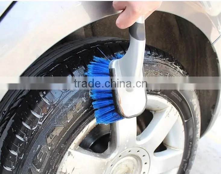 BSCI soft car wheel brush, hot selling plastic car cleaning brush