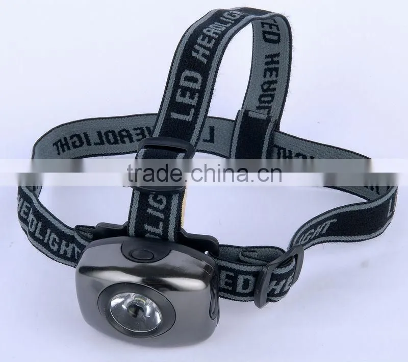 Alunimum 1 watt led headtorch with battery