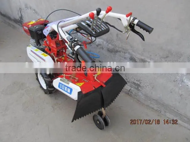 Multi-functional manual start gasoline power rotary tiller of farm equipment