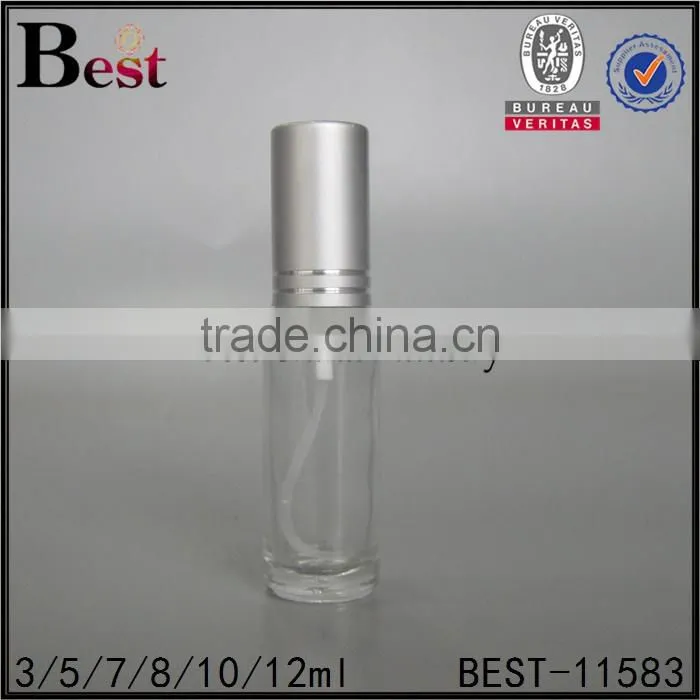 3ml 5ml 8ml cosmetic perfume spray bottle red perfume spray bottle round shape pocket sized perfume spray bottle