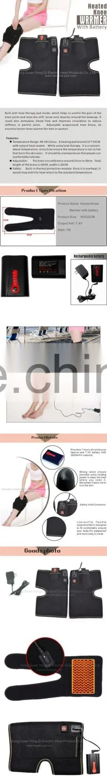 Electric Leg Warmer With Battery