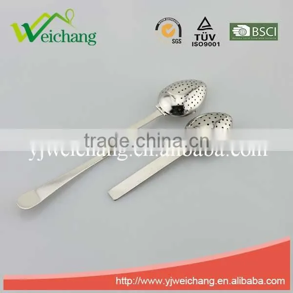 WCE602 Egg shape ,funny shape Stainless Steel Tea Infuser/Strainer long handle High quality
