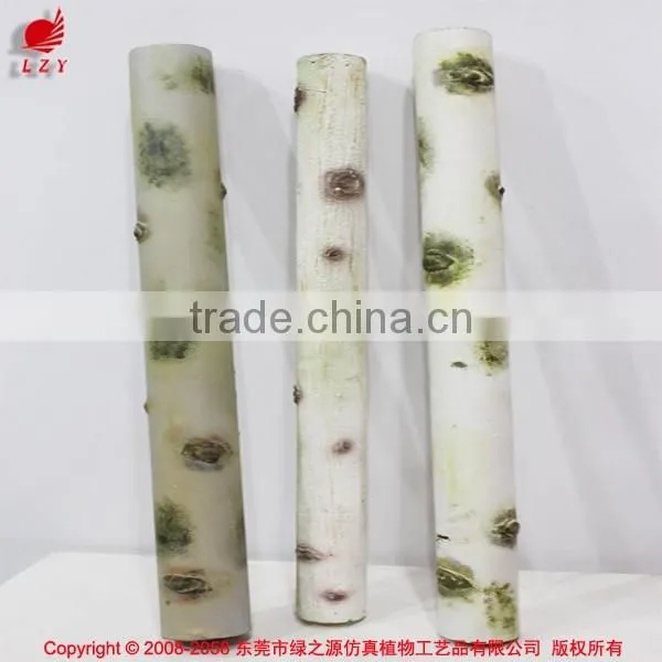 Ornamental artificial wood birch logs