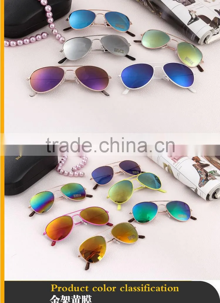 HFR-YA10 Children colored sunglasses frog mirror reflective sunglasses glasses