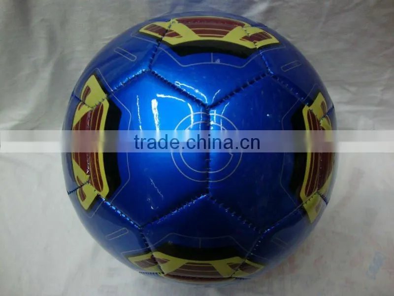 spain promotional socer ball size 5 high shiny metallic material