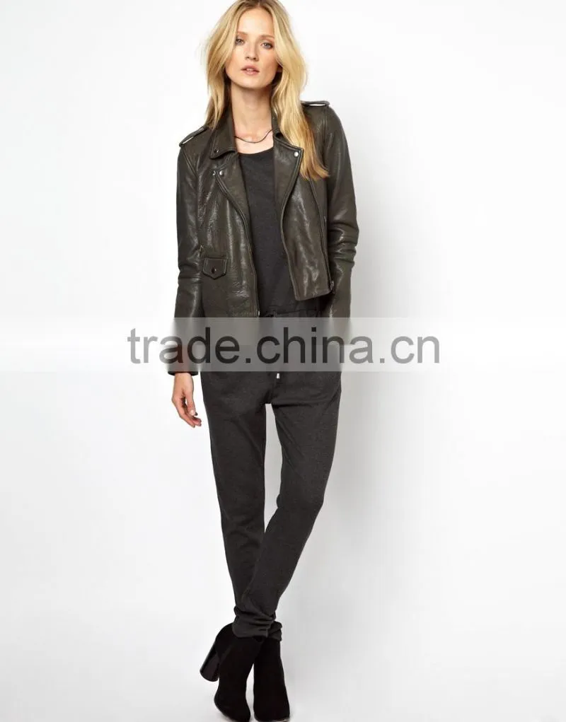 2013 dongguan fashion summer cotton side pocket jumpsuit