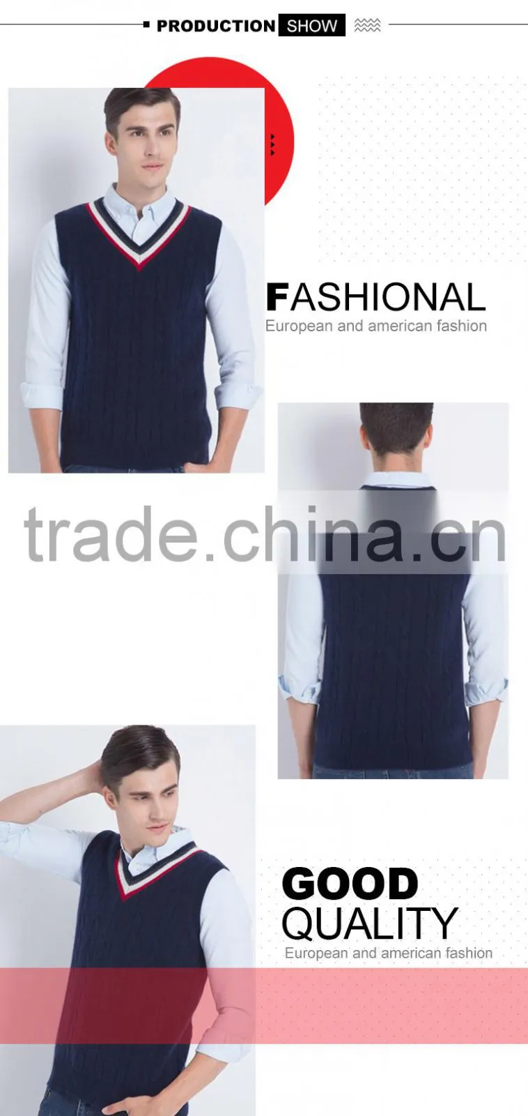 Hot sale alibaba china wholesale vest men golf sweater 2017 with best price