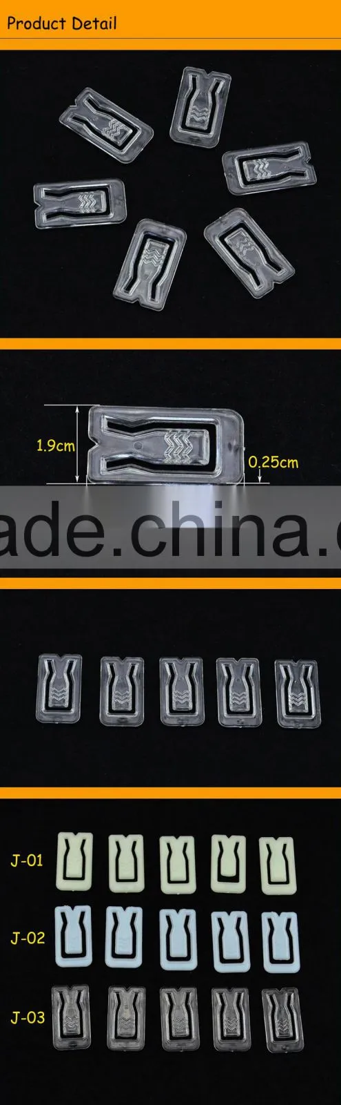 Shirt Use Plastic Clip for Garment Packing Accessories