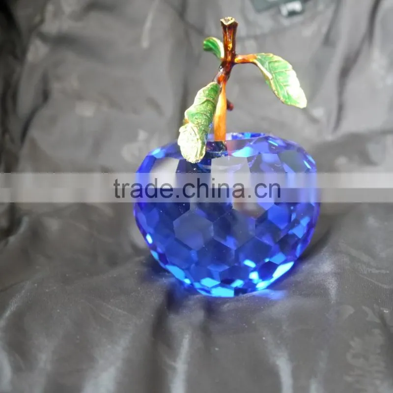 wedding gifts for guests blue k9 crystal apple