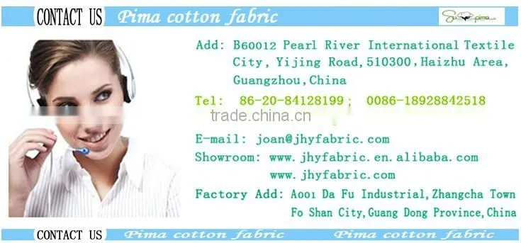 Pima cotton fabric accord with Camping and Hiking wear