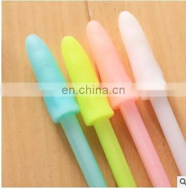 Kawaii Finger shape Gel pen for writing Candy color 0.38mm black ink pens office material school supplies