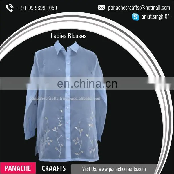 Embroidered Blouse Women Tops Made in India