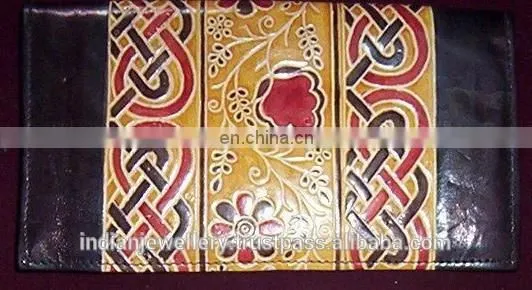 Leather money purse manufacturer, original Leather ladies money bag exporter