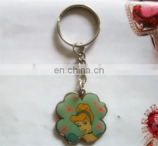 gifts metal four leaf clover epoxy dripping keychain, key ring