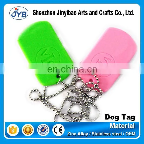 bone shaped aluminum dog tag with diamond
