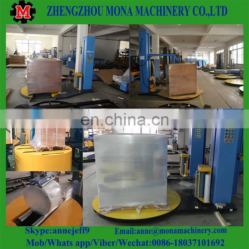 Automatic Film Pallet packing and wrapping Machine/Automatic turntable pallet stretch packer/wrapper