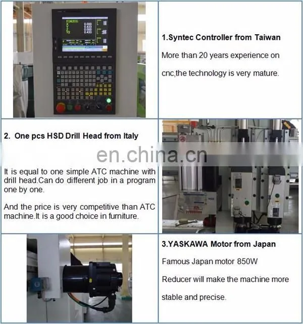 Maxicut professional multi head drilling milling cnc router woodworking machine