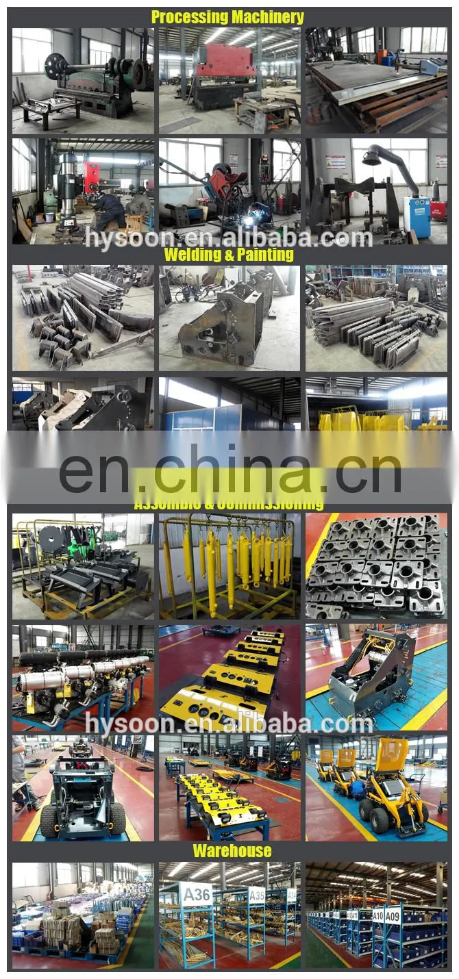 Chinese Hysoon HY200 miniloader, 4wd articulated mini wheel loader multifunctional