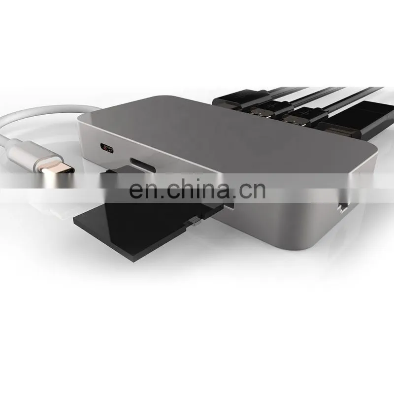 shielding external signal interference type c 8 in 1 adapter