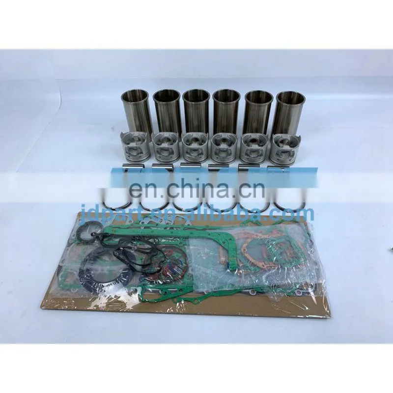 6DB10 Cylinder Liner Kit With Full Gasket Set Piston Rings Liner For Mitsubishi