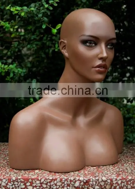 Head Mannequin Type and Fiberglass Material cheap mannequin H1049
