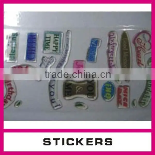 Customized die cut waterproof vinyl sticker