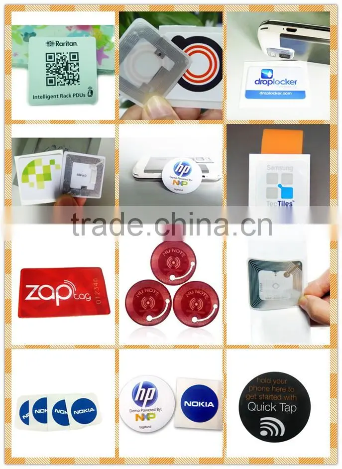 RFID wet inlay for asset tracking / paper nfc wet inlay