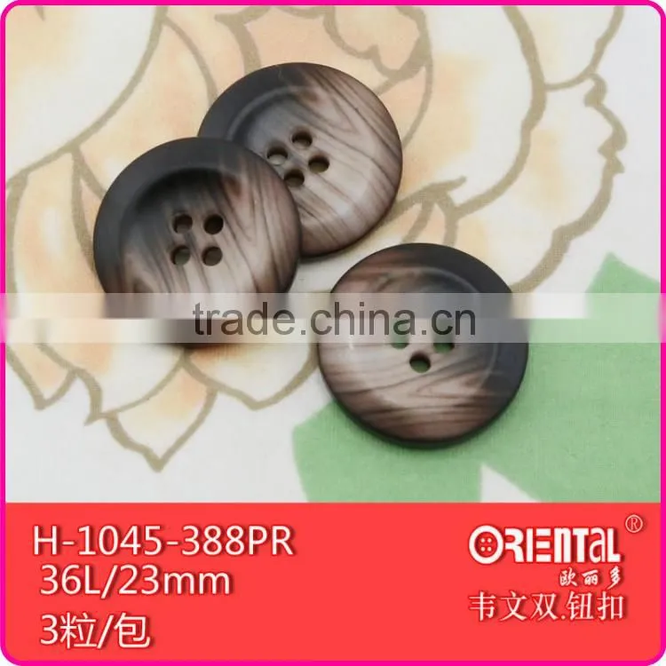 4 holes smoke plastic coat buttons