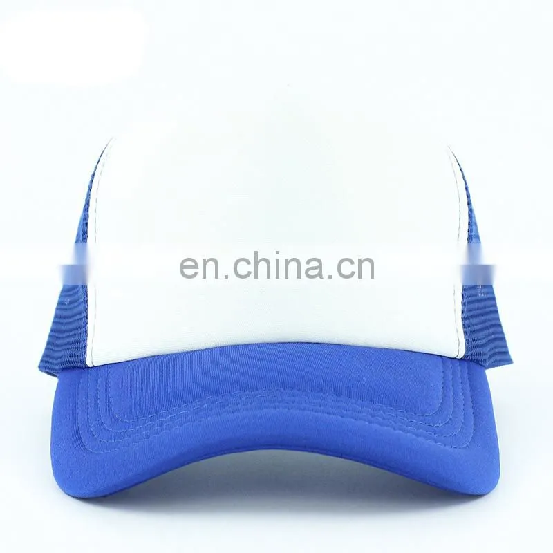 Promational Foam Blank Truck Cap Custom 6 Panel Trucker Mesh Embroidery Patch Trucker Hat Cap