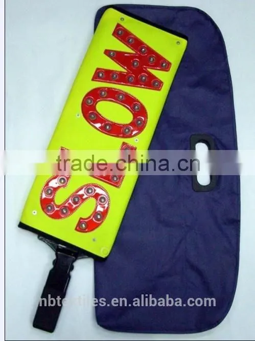 Handhold LED STOP warning sign with car charger