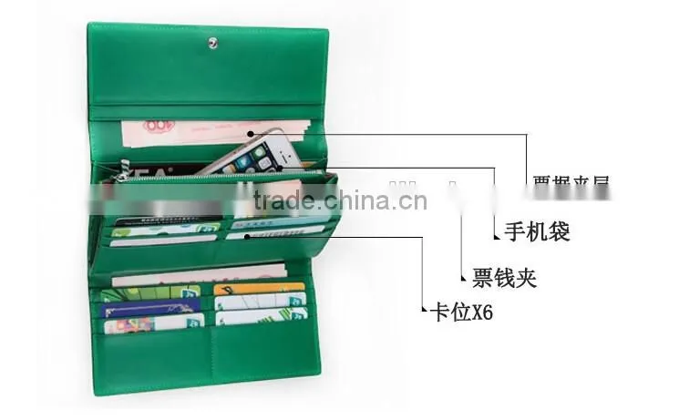 High Quality Customized Logo Genuine Real Ostrich leather Clutch Wallet for Women