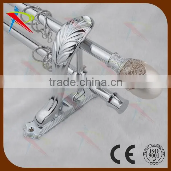 Adjustable Modern 19mm Metal meeting room Window Curtain Pole Finial