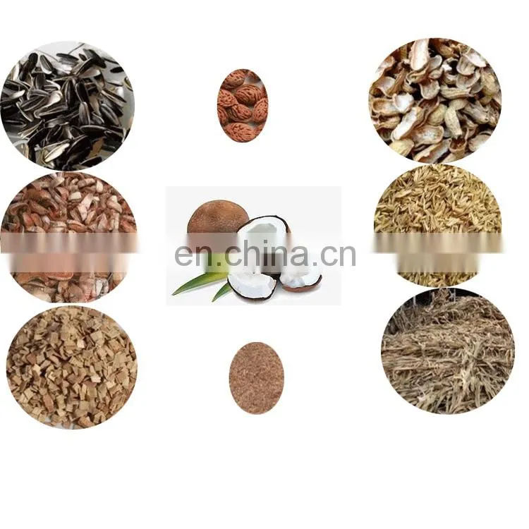 Coconut Palm Shell Wood Sawdust Horizontal Rotary Airflow Continuous Carbonization Furnace Factory