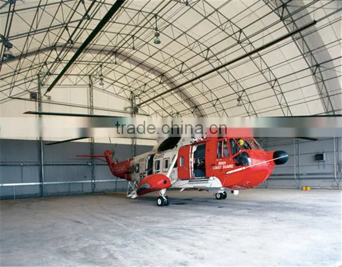 Top quality steel fabrication arch hangar