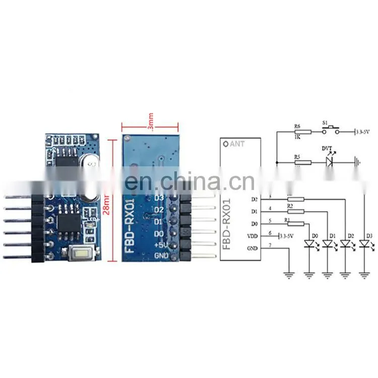 12 button rf remote control Learning code ev1527 long range 1000meter