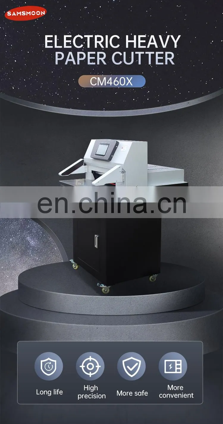 CM460X China Manufacturer 460Mm A3 A4 Electric Control Paper Cutter Guillotine Machine