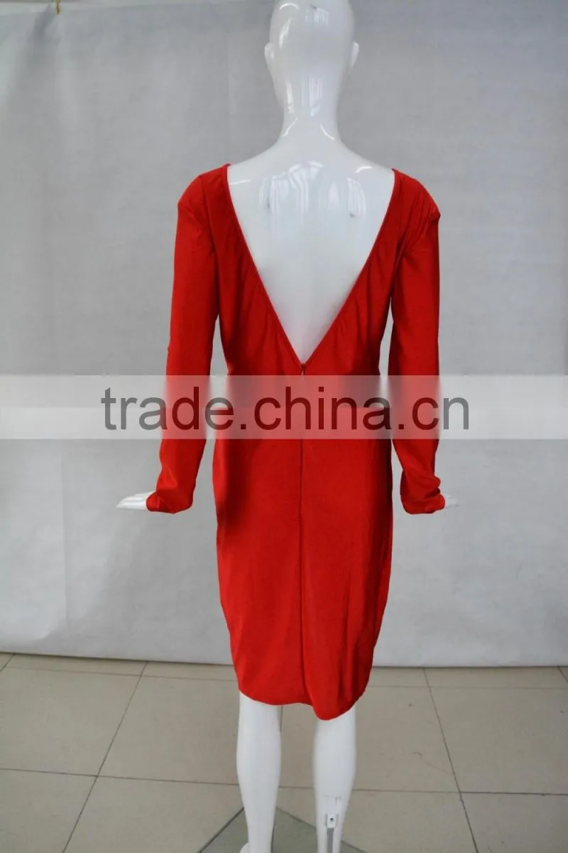 spring casual dress womans fashion dress long sleeves evening dress