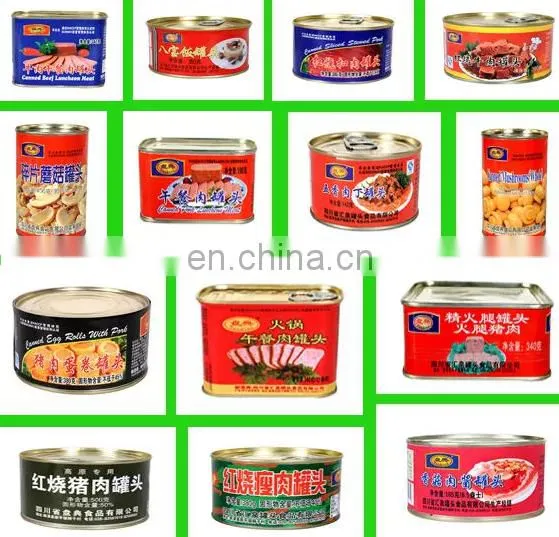 China canned Luncheon meat beef processing plant