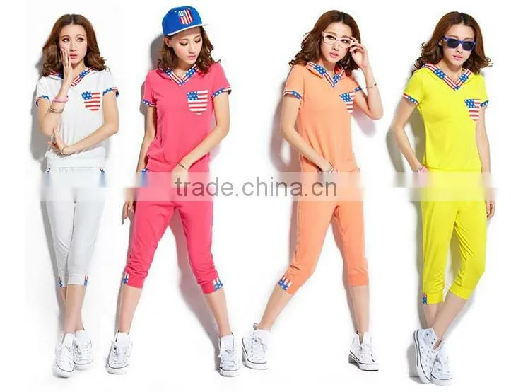 Wholesale alibaba Wholesale Market / Hot Fashion lady Sports Wear With Printed