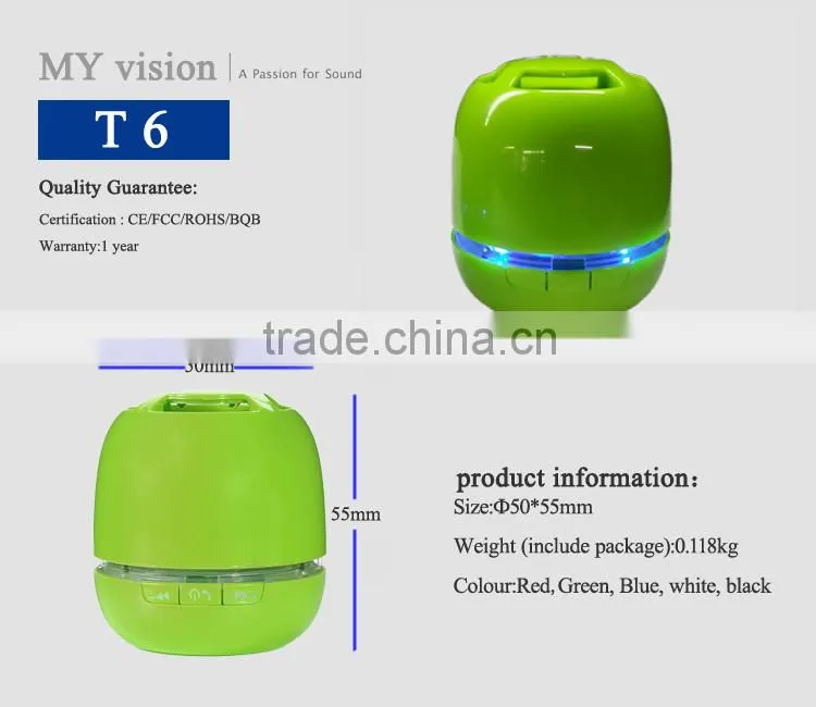 3.0 Version mini wireless bluetooth T6 model for computer and mobile phone &mp3 play
